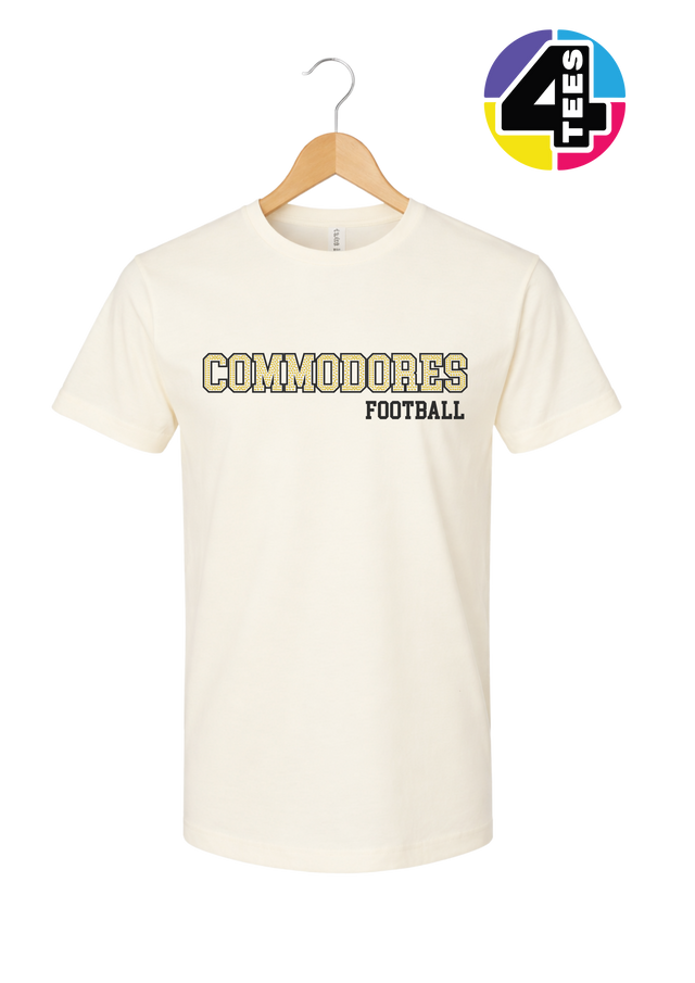 Commodores Spangle Football Tee