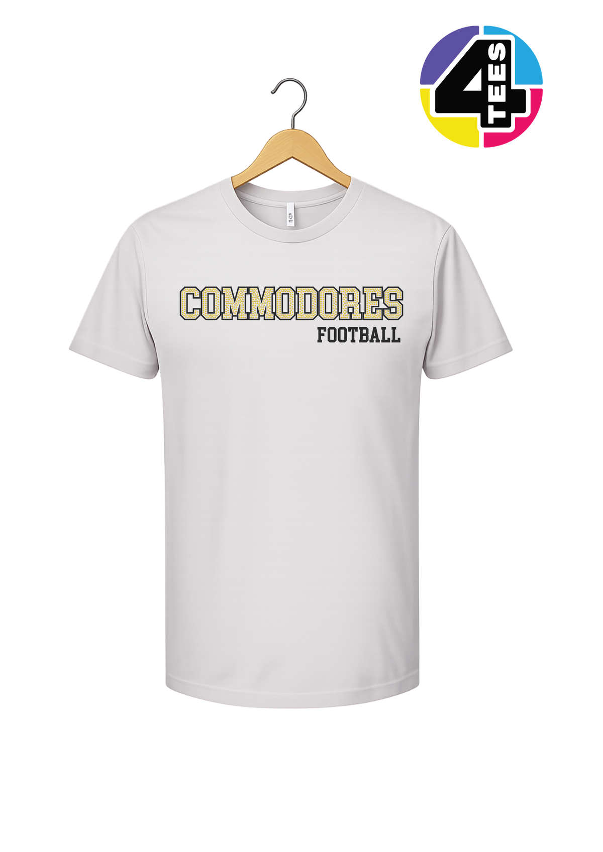 Commodores Spangle Football Tee