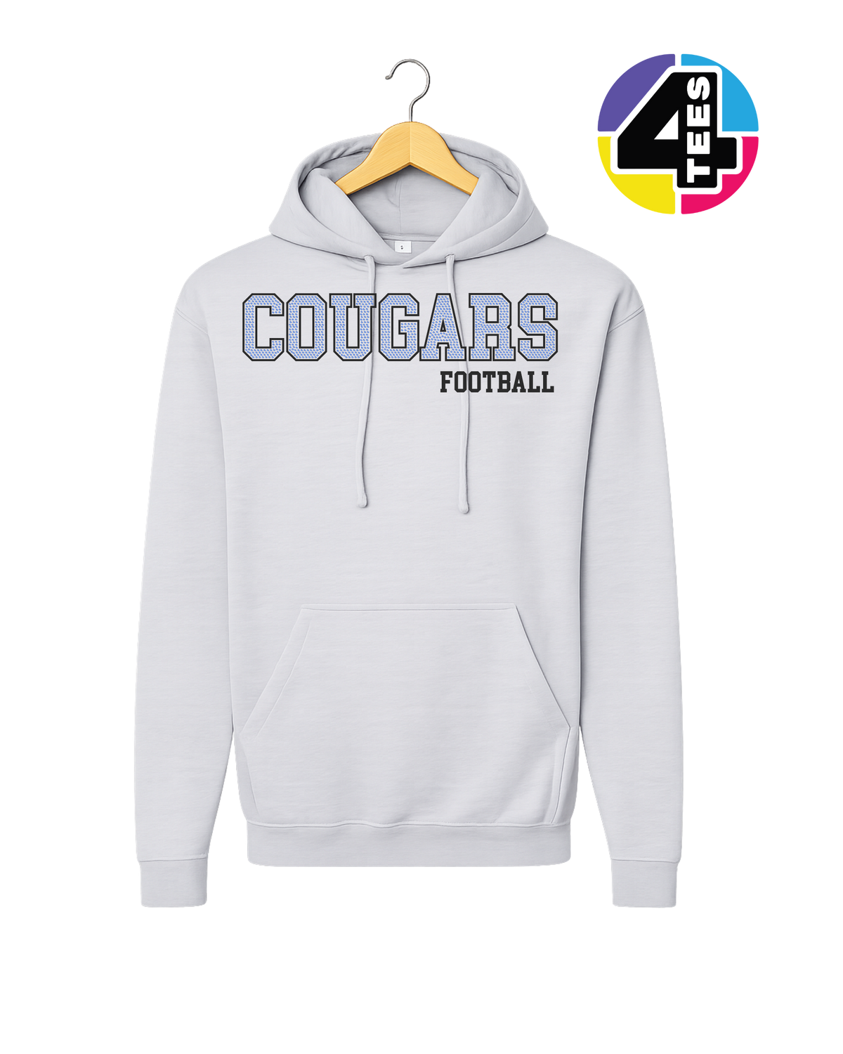Cougars Spangle Football Hoodie