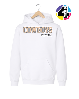 Cowboys Spangle Football Youth Hoodie