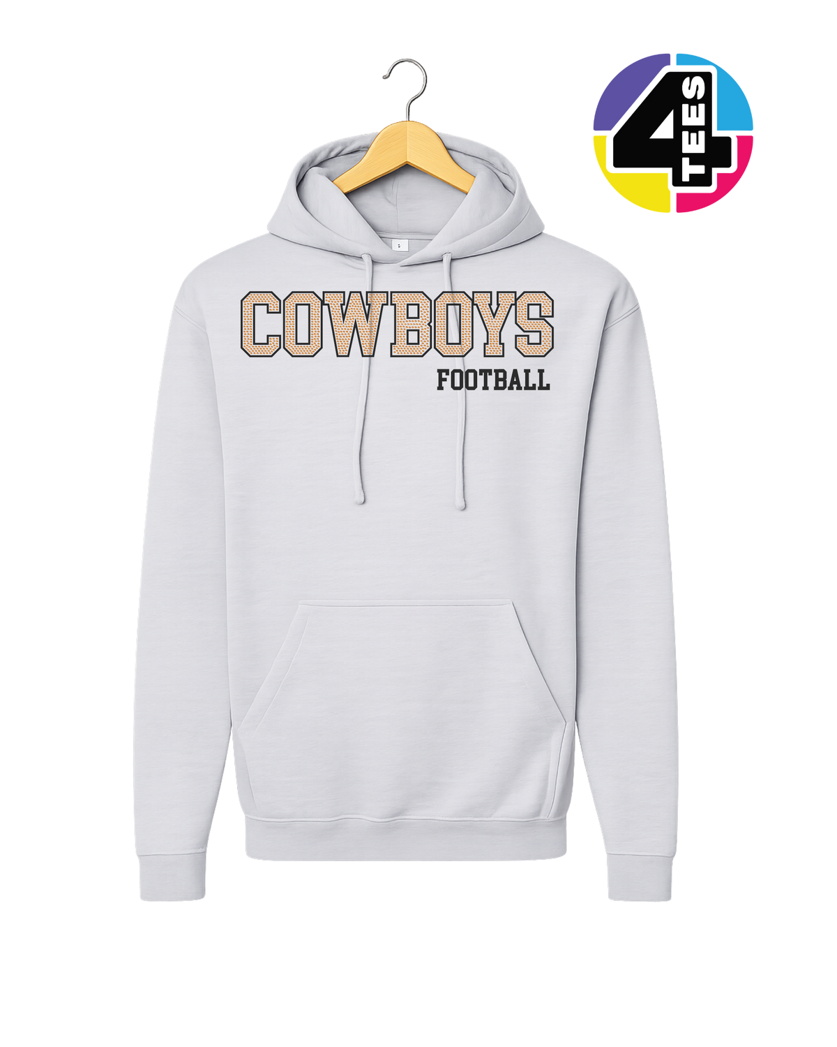 Cowboys Spangle Football Hoodie