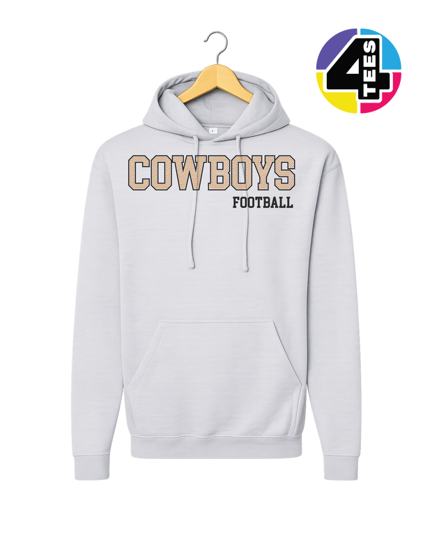 Cowboys Spangle Football Hoodie