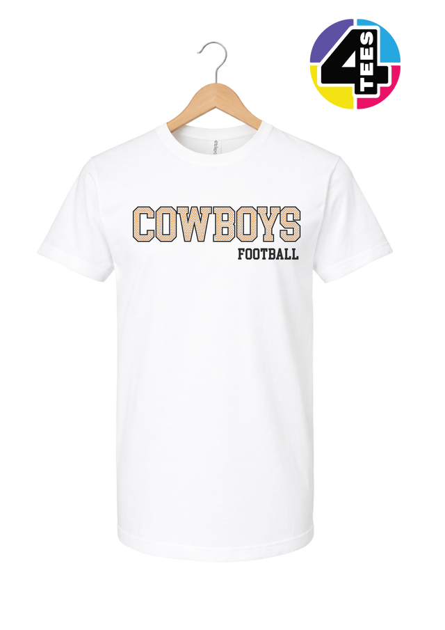 Cowboys Spangle Football Tee