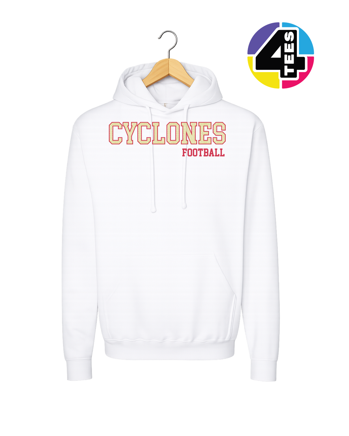 Cyclones Spangle Football Hoodie