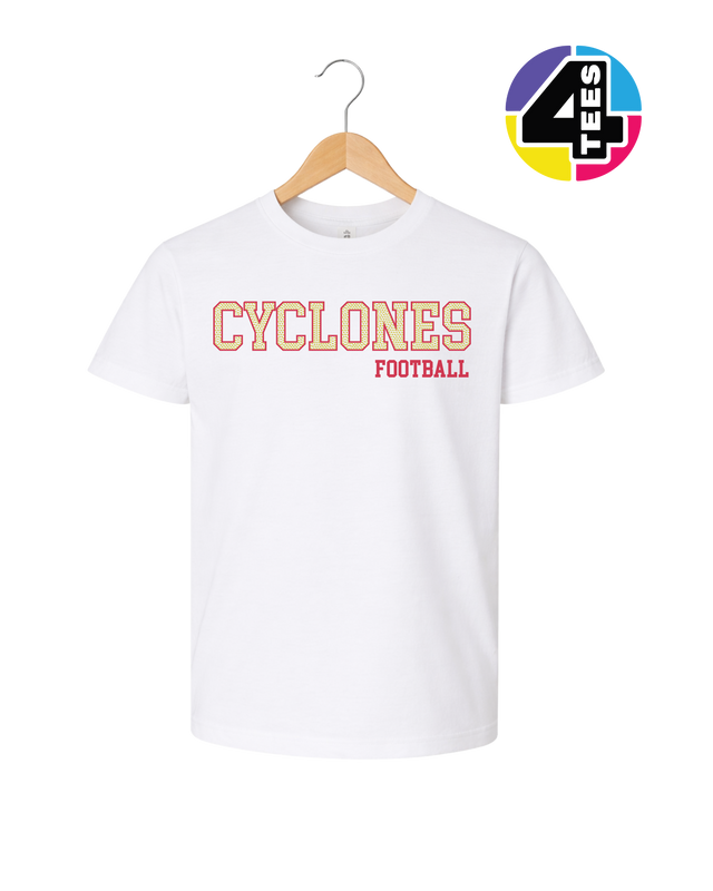 Cyclones Spangle Football Youth Tee