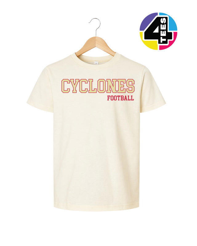 Cyclones Spangle Football Youth Tee