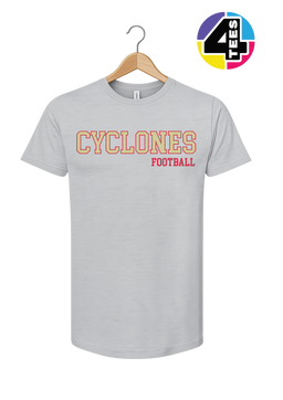 Cyclones Spangle Football Tee