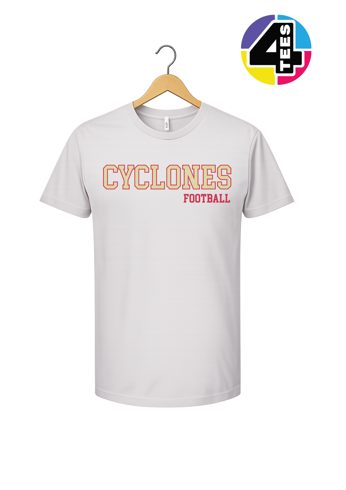 Cyclones Spangle Football Tee