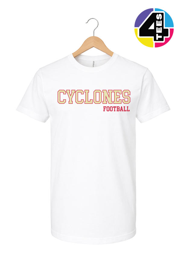 Cyclones Spangle Football Tee