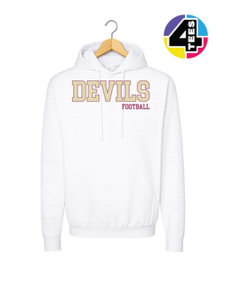 Devils Spangle Football Hoodie