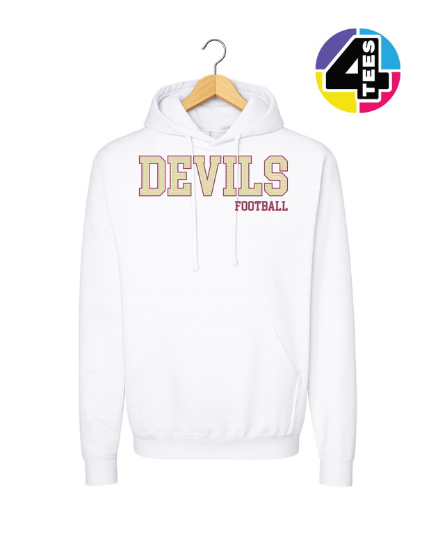 Devils Spangle Football Hoodie