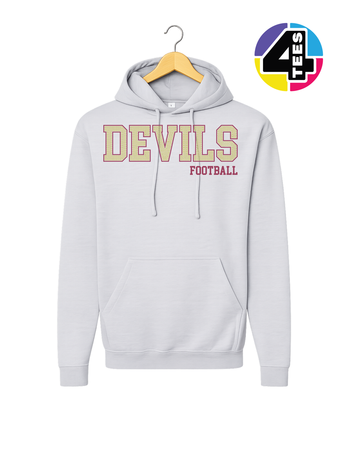 Devils Spangle Football Hoodie