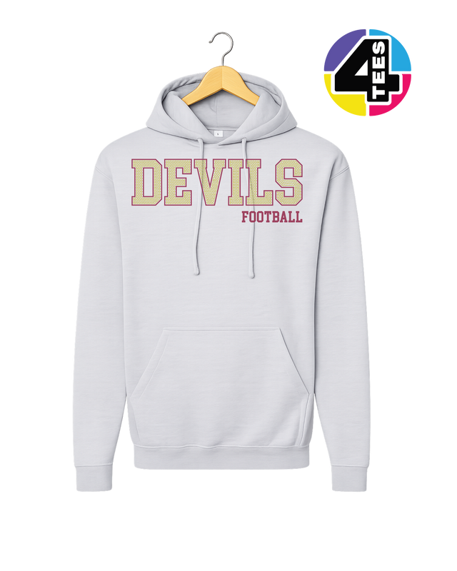 Devils Spangle Football Hoodie