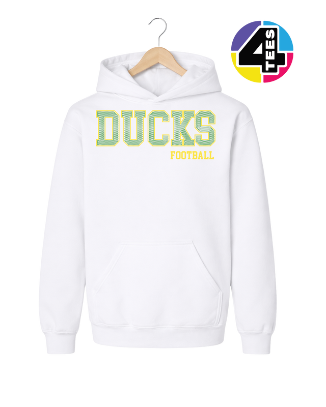 Ducks Spangle Football Youth Hoodie