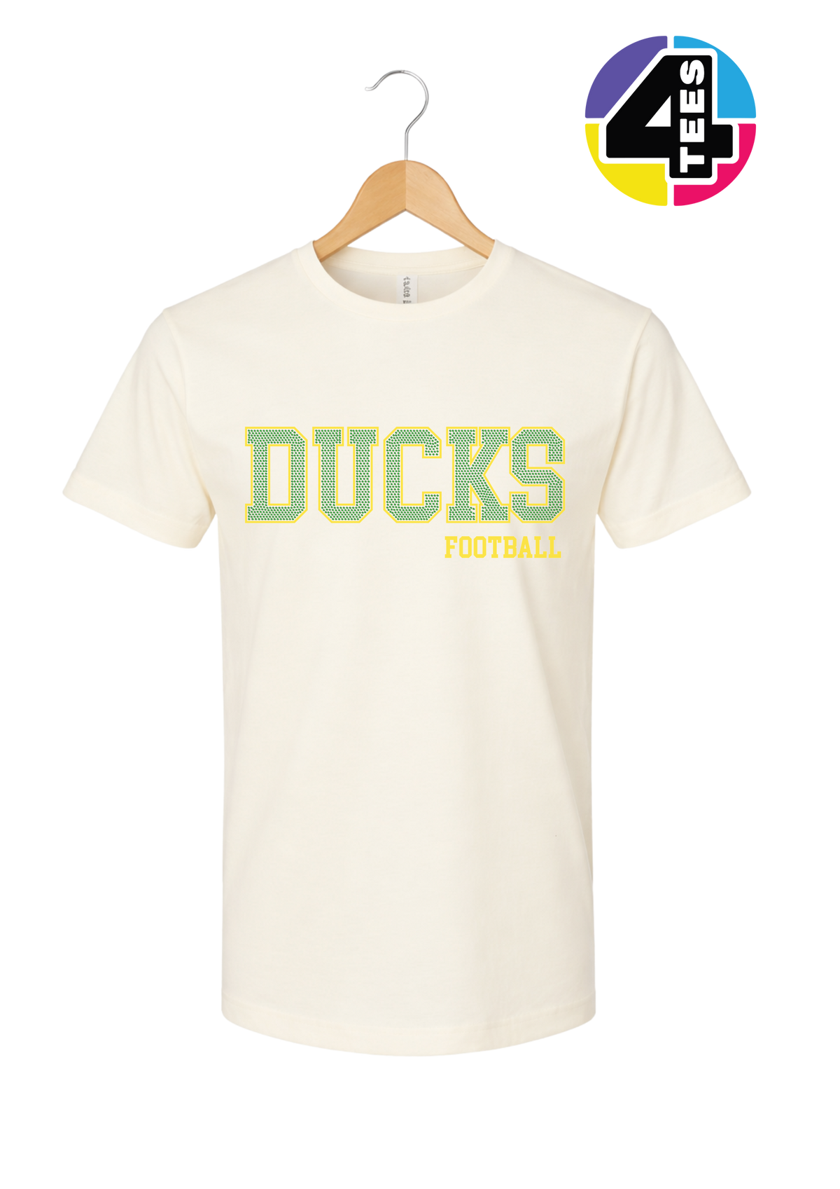 Ducks Spangle Football Tee