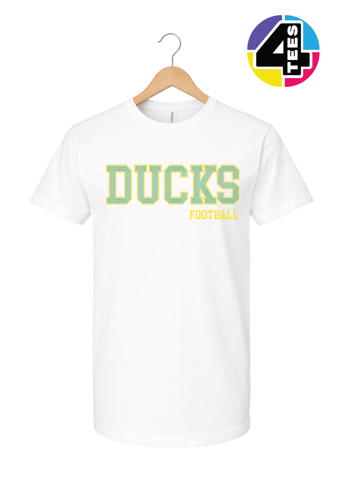 Ducks Spangle Football Tee