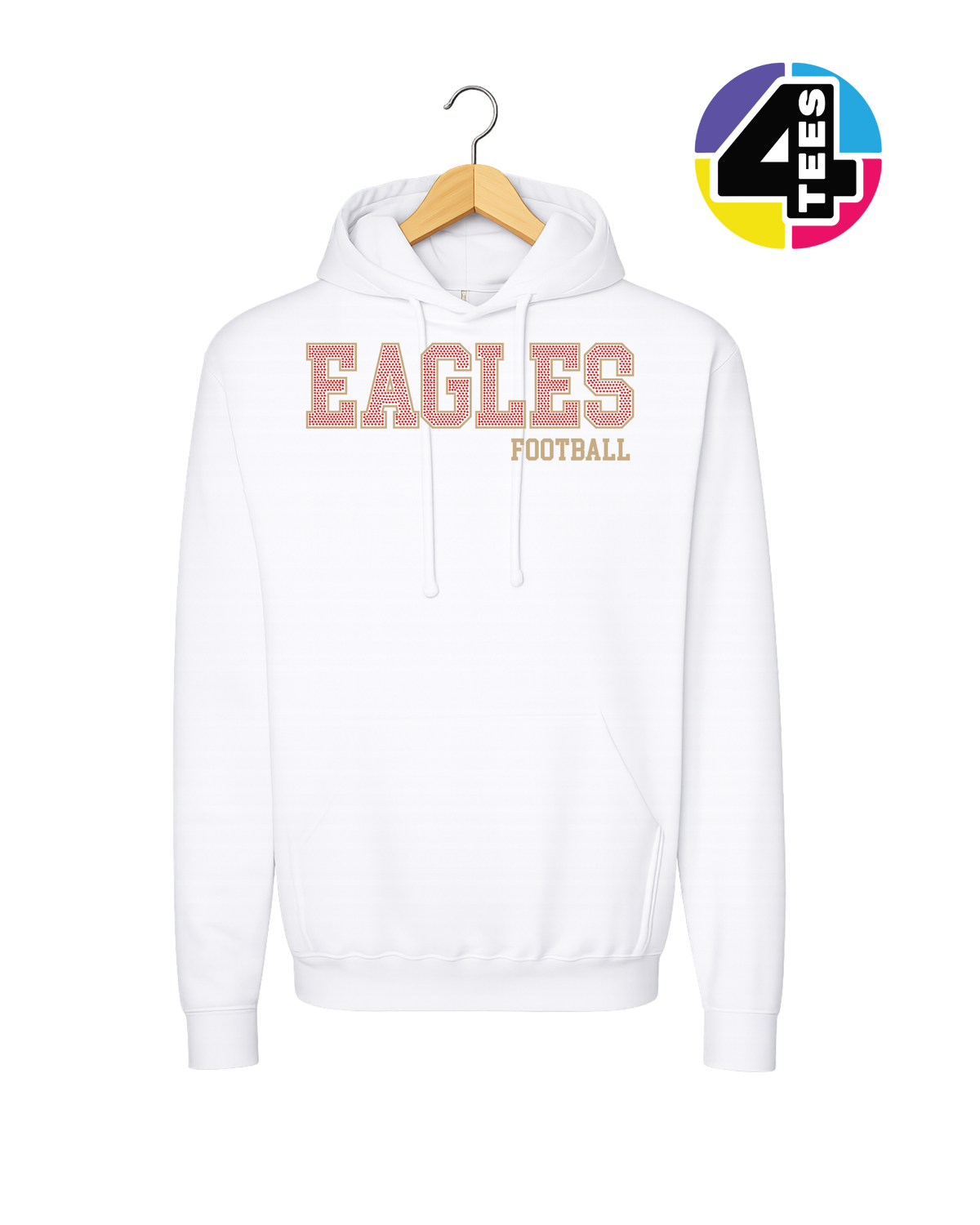 Eagles Spangle Football Hoodie