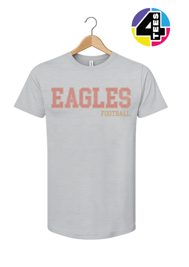 Eagles Spangle Football Tee