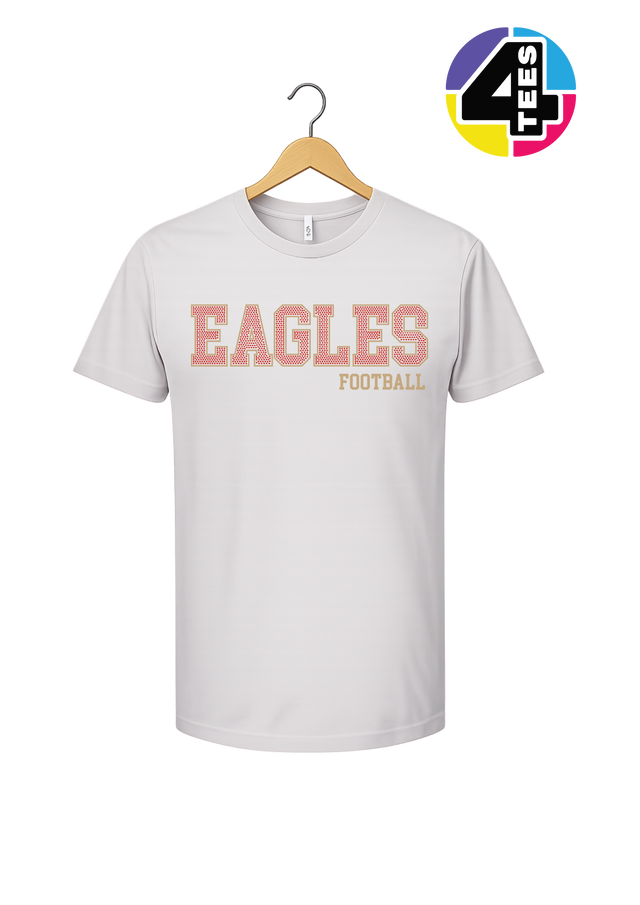Eagles Spangle Football Tee