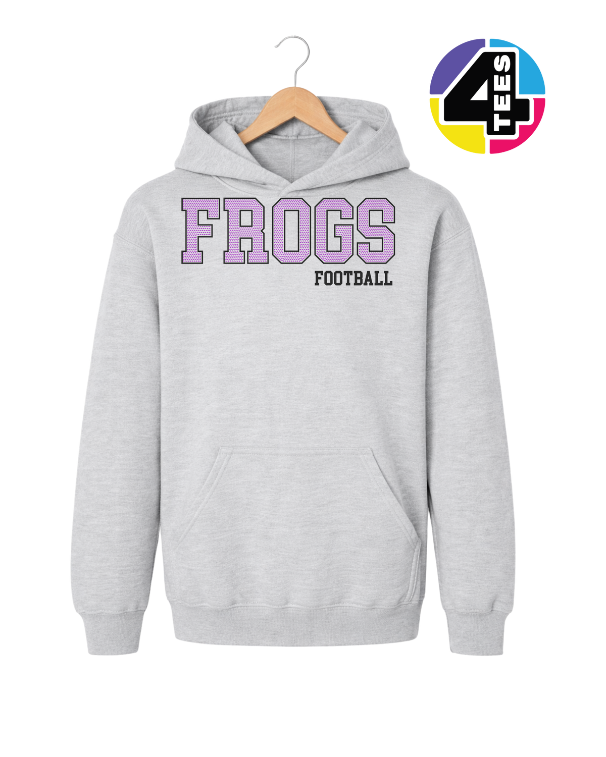 Frogs Spangle Football Youth Hoodie
