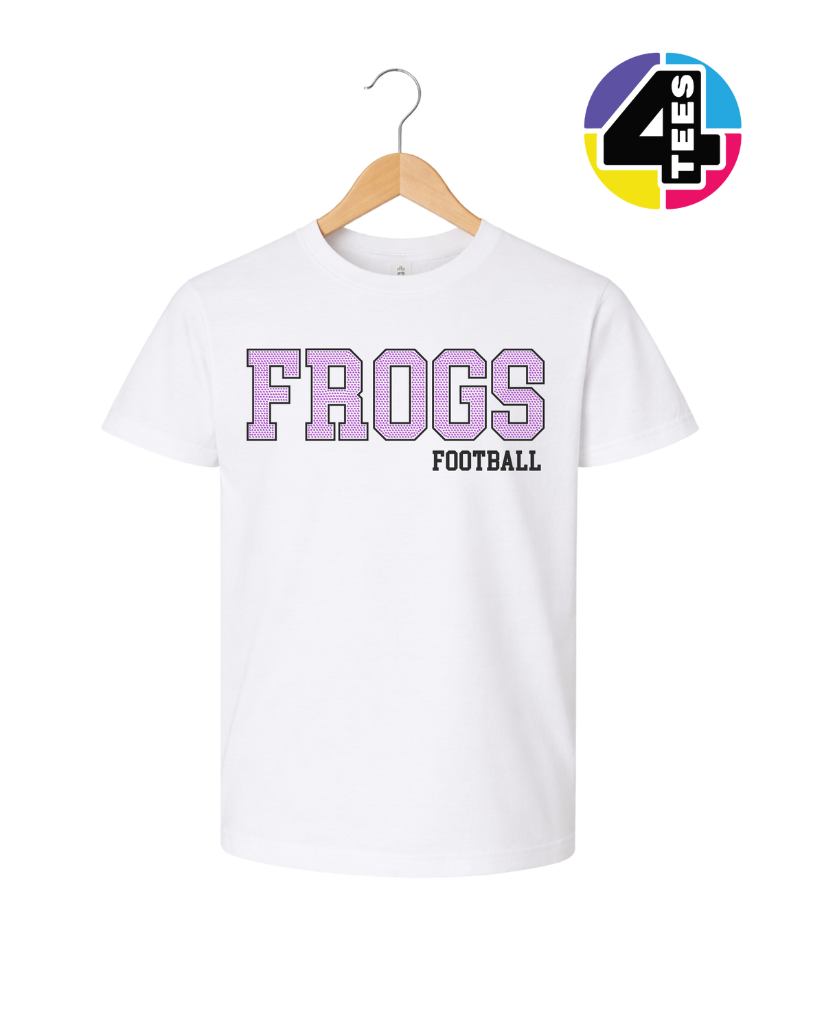 Frogs Spangle Football Youth Tee