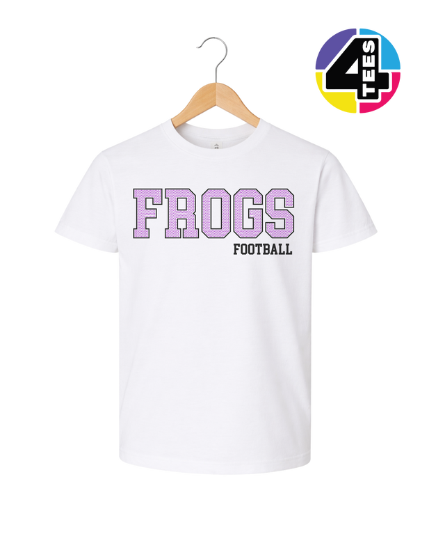 Frogs Spangle Football Youth Tee