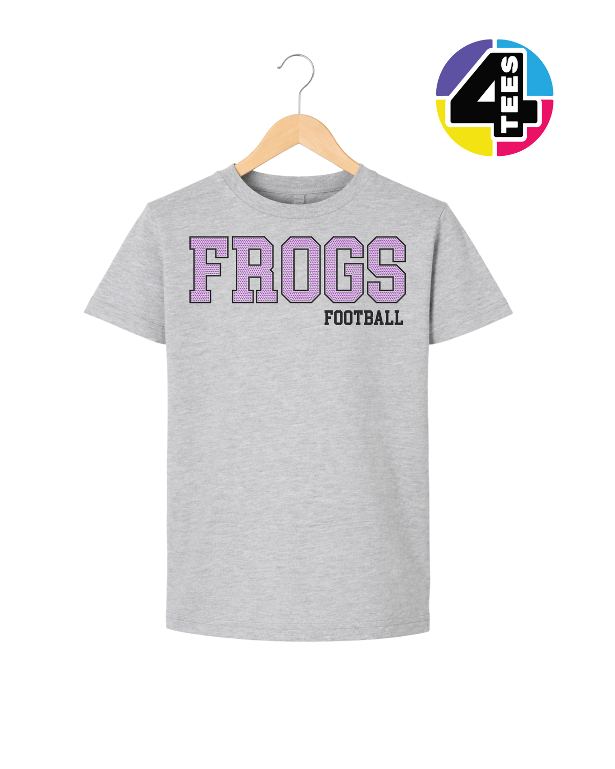 Frogs Spangle Football Youth Tee