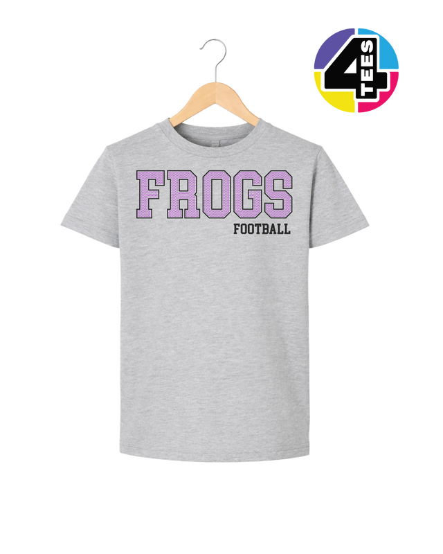 Frogs Spangle Football Youth Tee