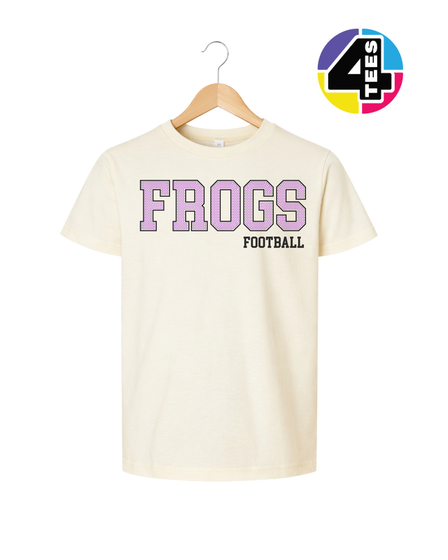 Frogs Spangle Football Youth Tee