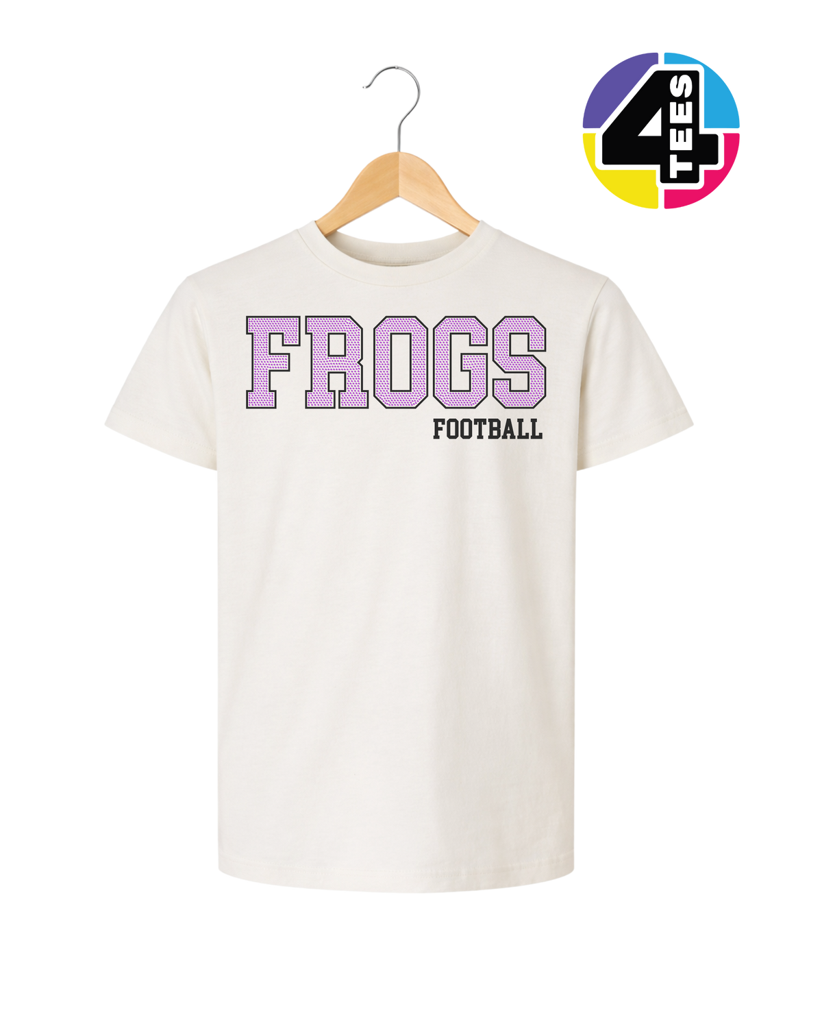 Frogs Spangle Football Youth Tee