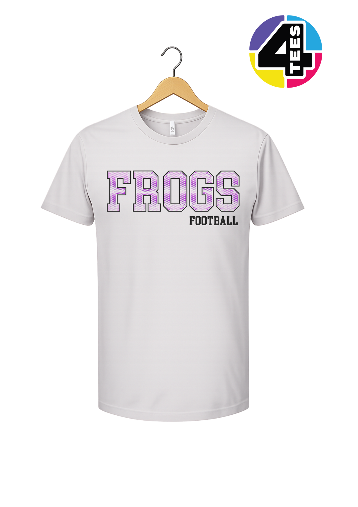Frogs Spangle Football Tee