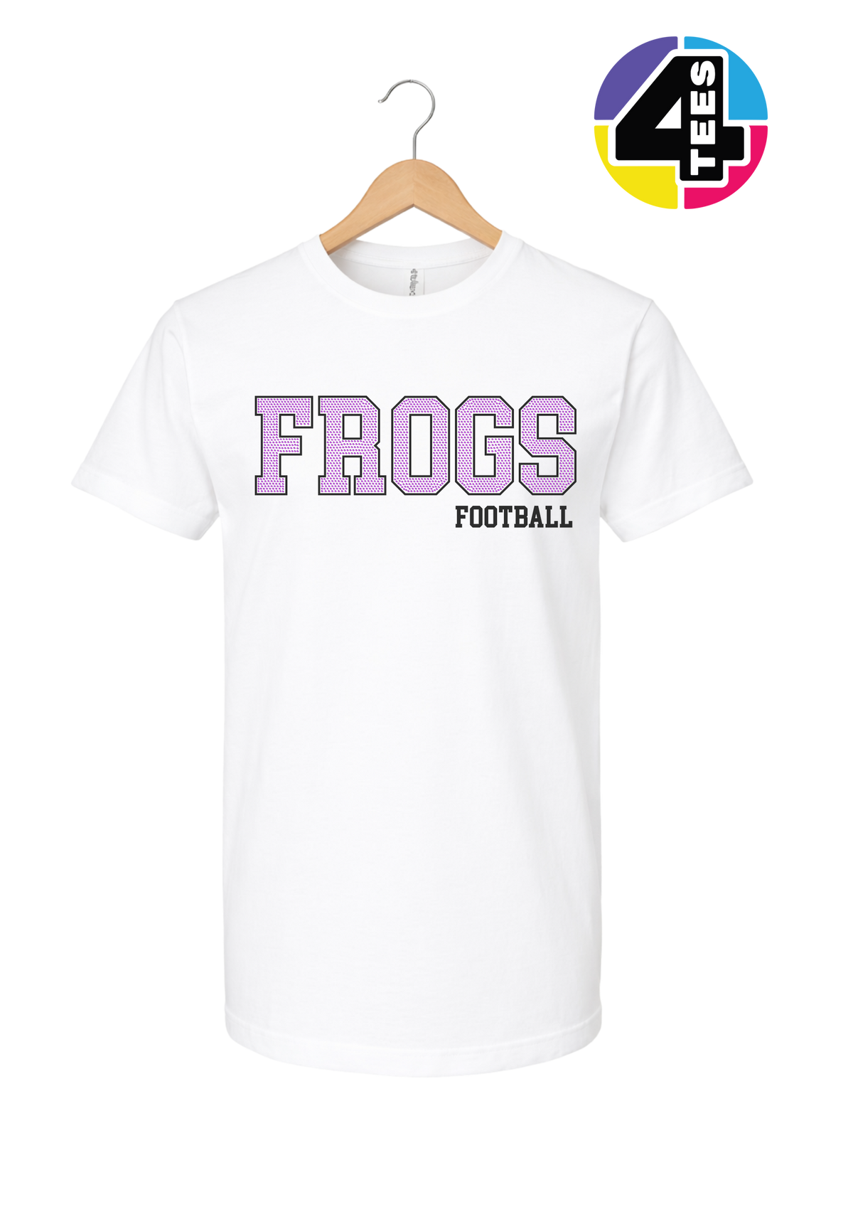 Frogs Spangle Football Tee