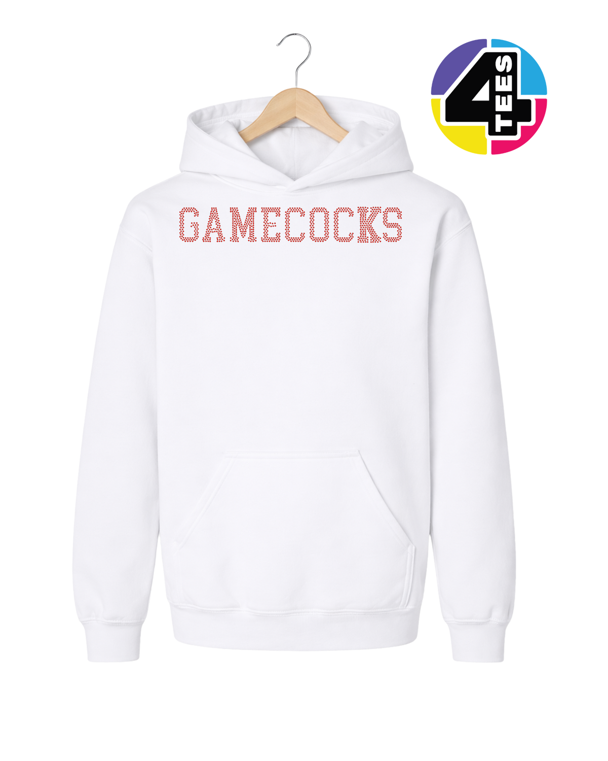 Gamecocks Spangle Football Youth Hoodie