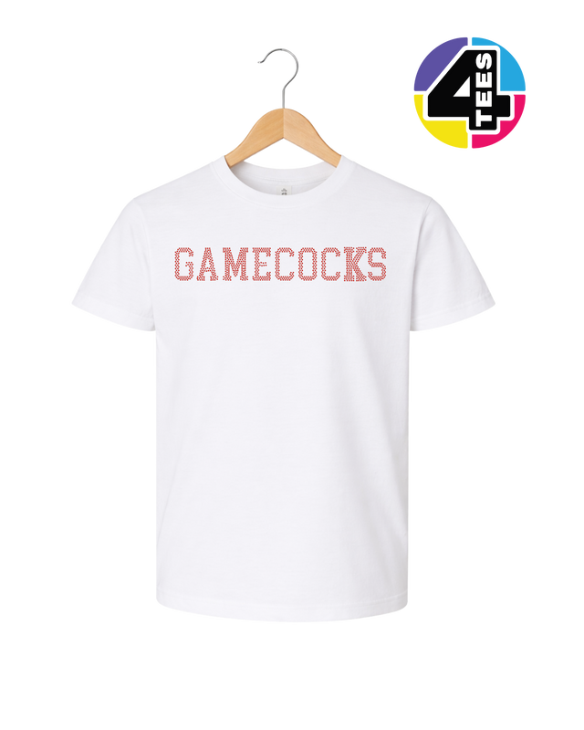 Gamecocks Spangle Football Youth Tee