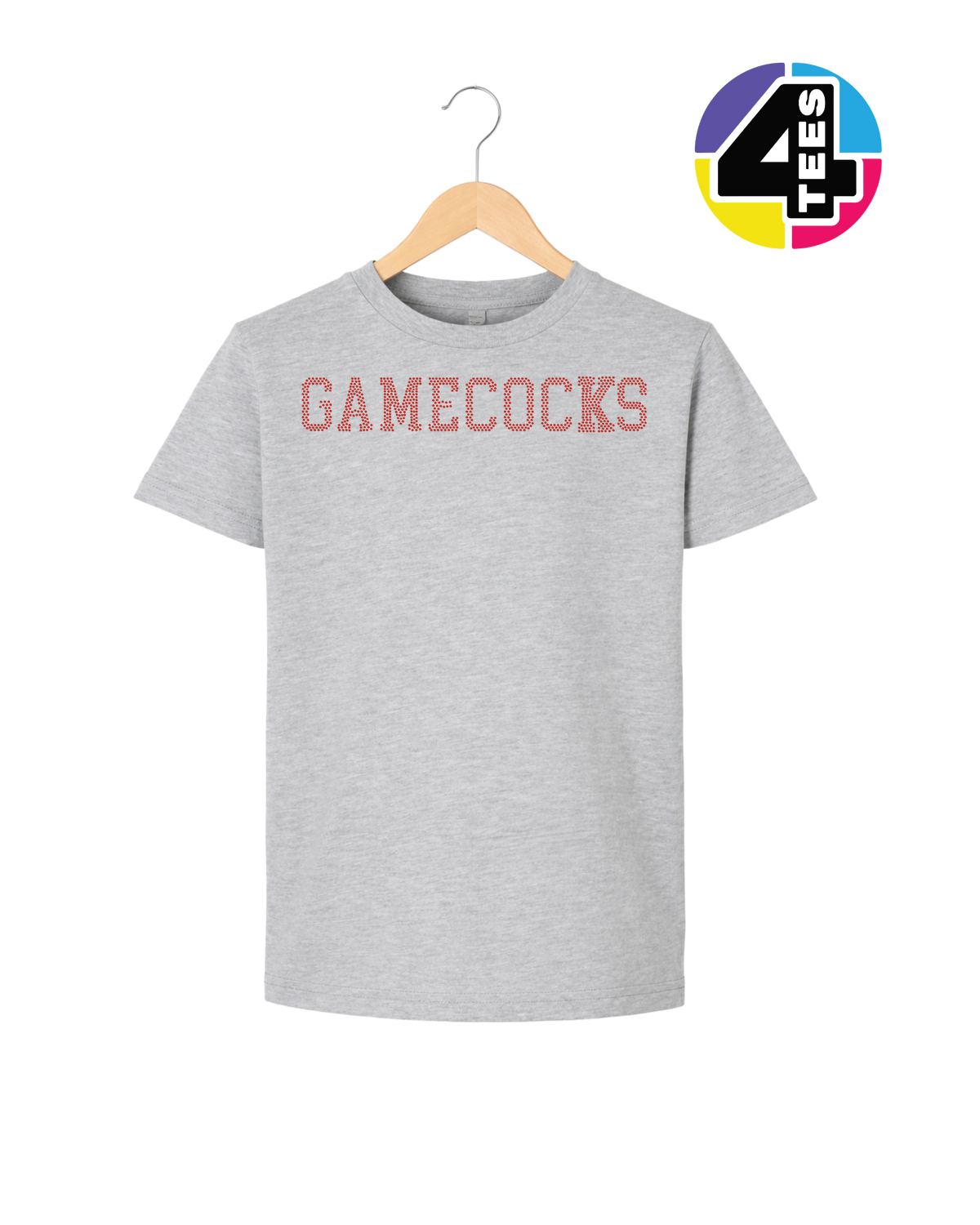 Gamecocks Spangle Football Youth Tee