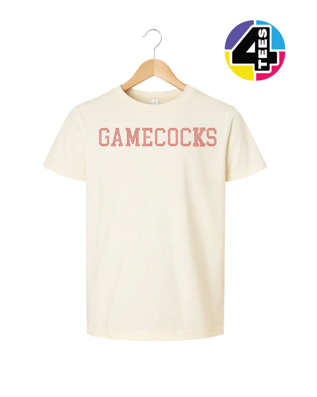 Gamecocks Spangle Football Youth Tee