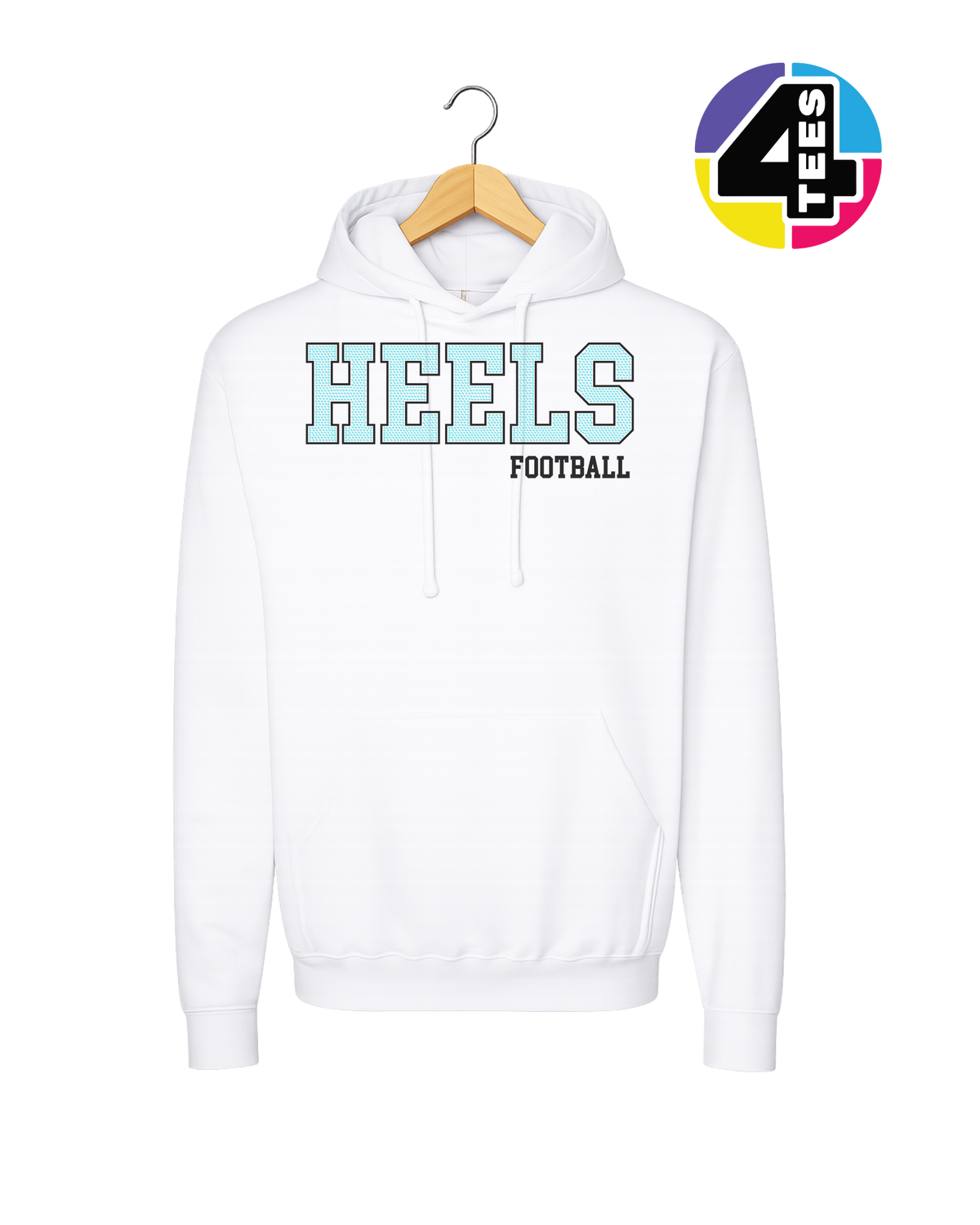 Heels Spangle Football Hoodie
