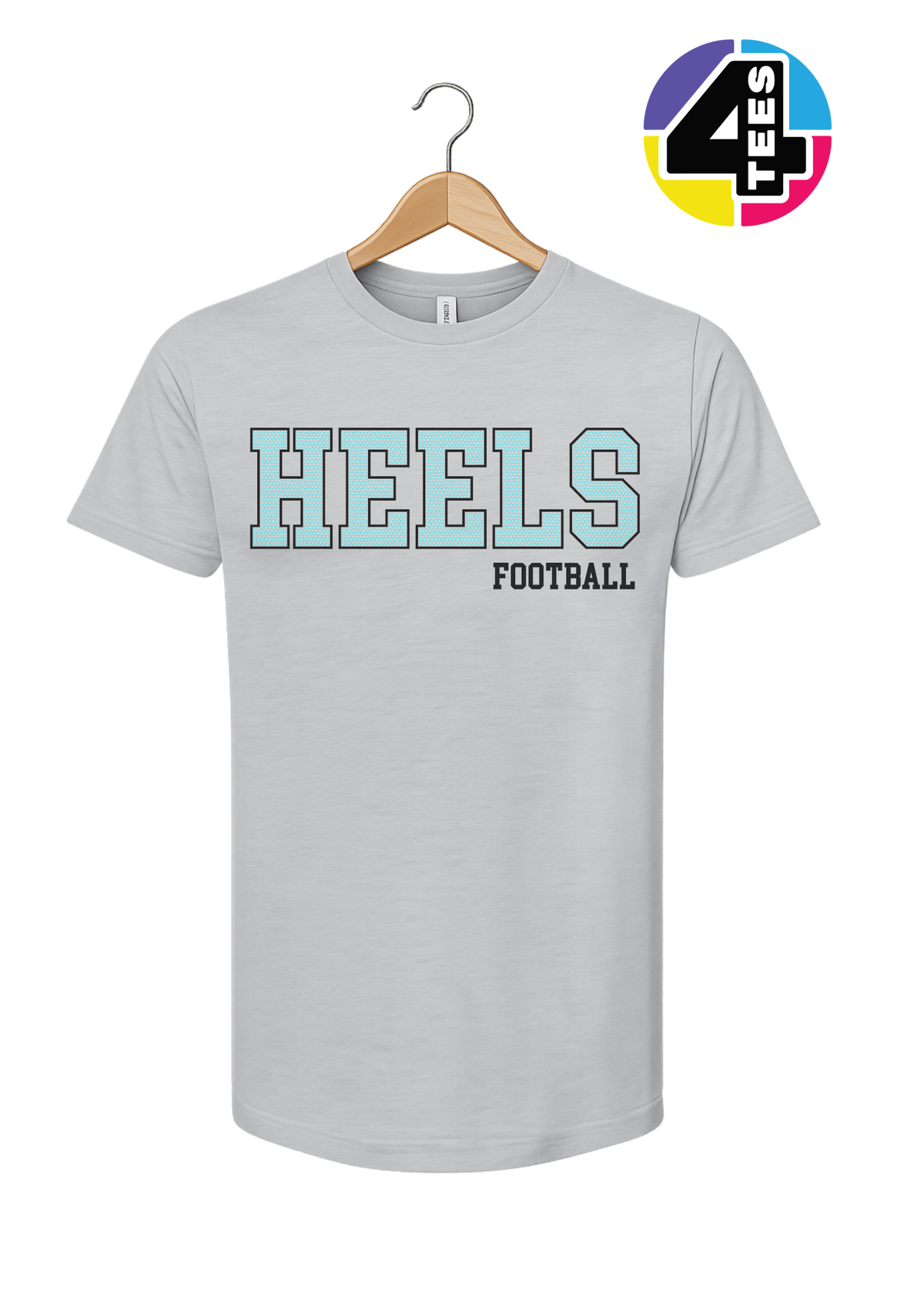 Heels Spangle Football Tee