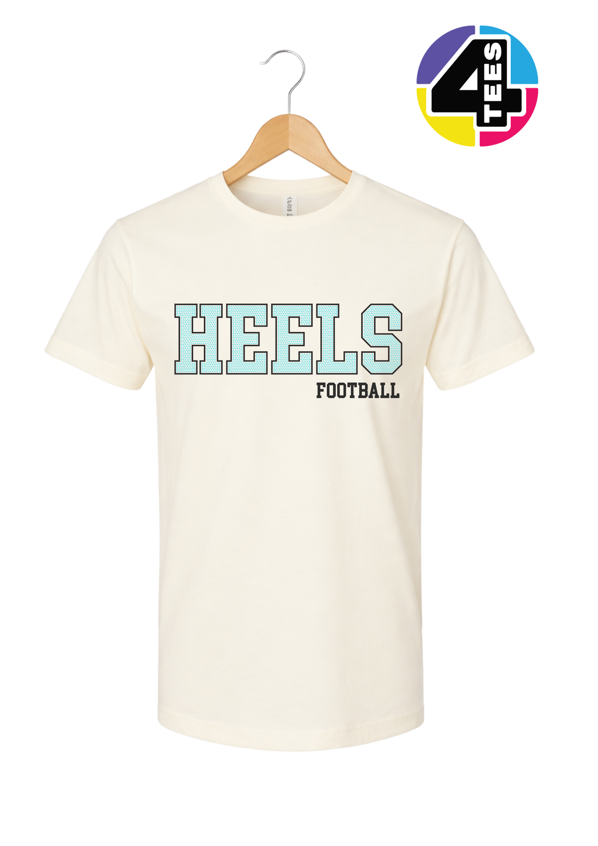 Heels Spangle Football Tee
