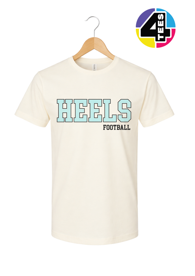 Heels Spangle Football Tee