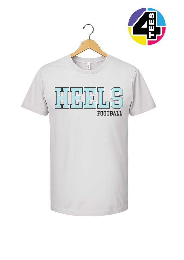 Heels Spangle Football Tee