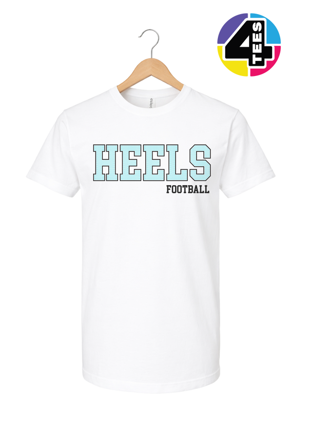 Heels Spangle Football Tee