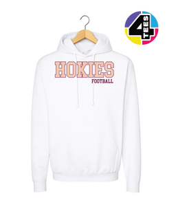Hokies Spangle Football Hoodie