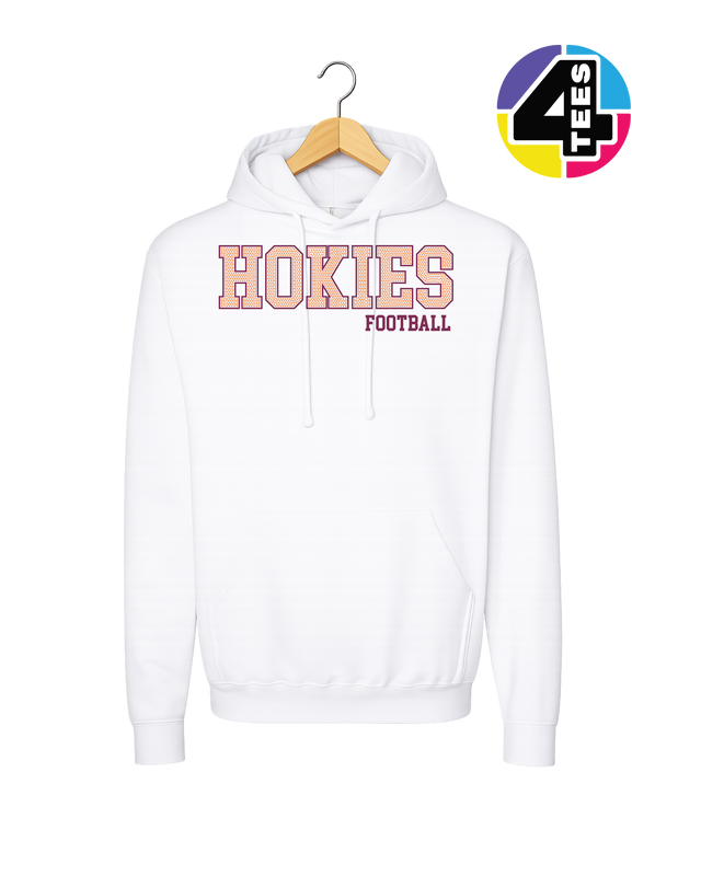 Hokies Spangle Football Hoodie