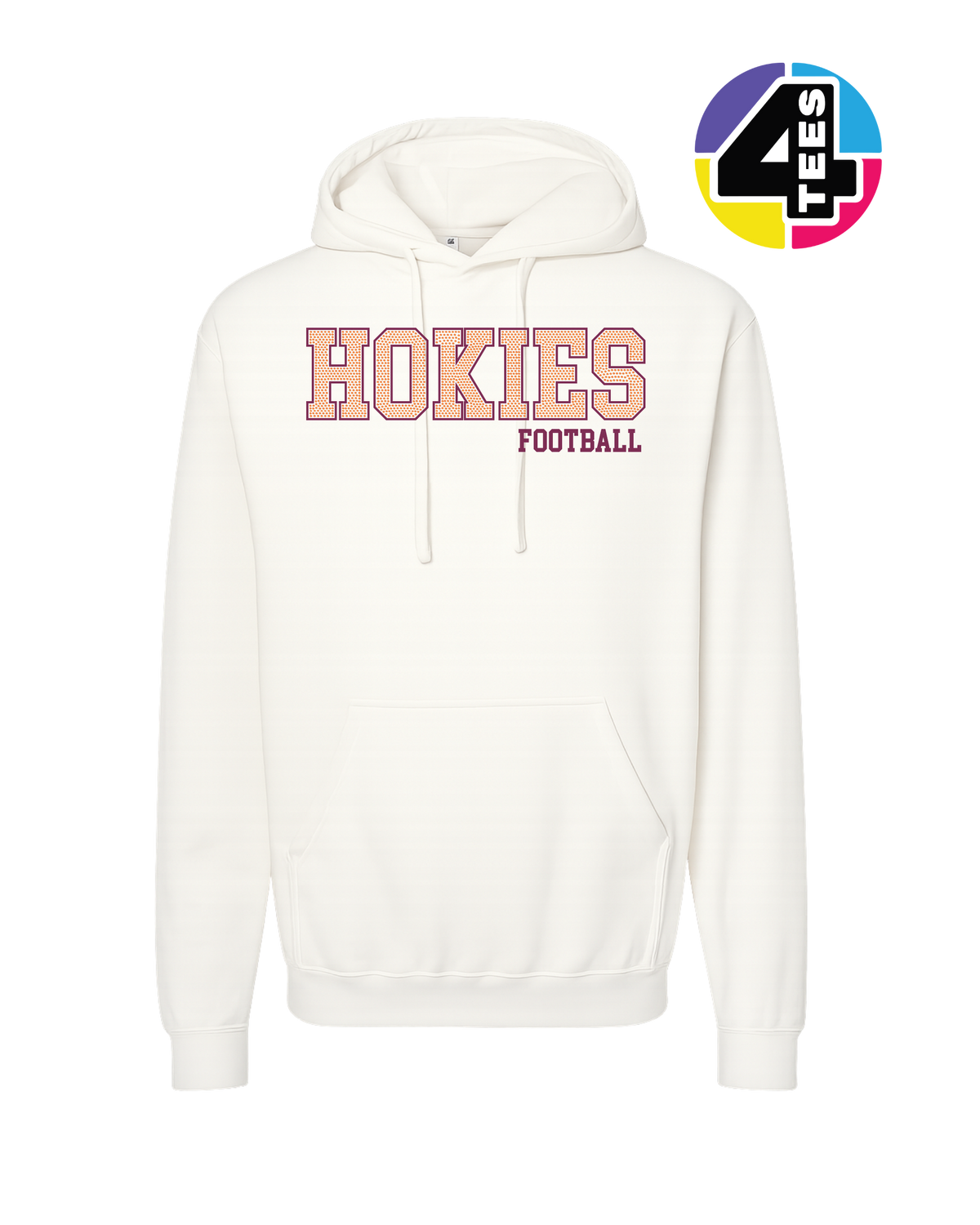 Hokies Spangle Football Hoodie