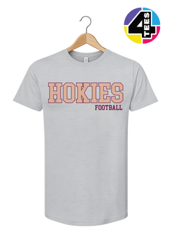 Hokies Spangle Football Tee