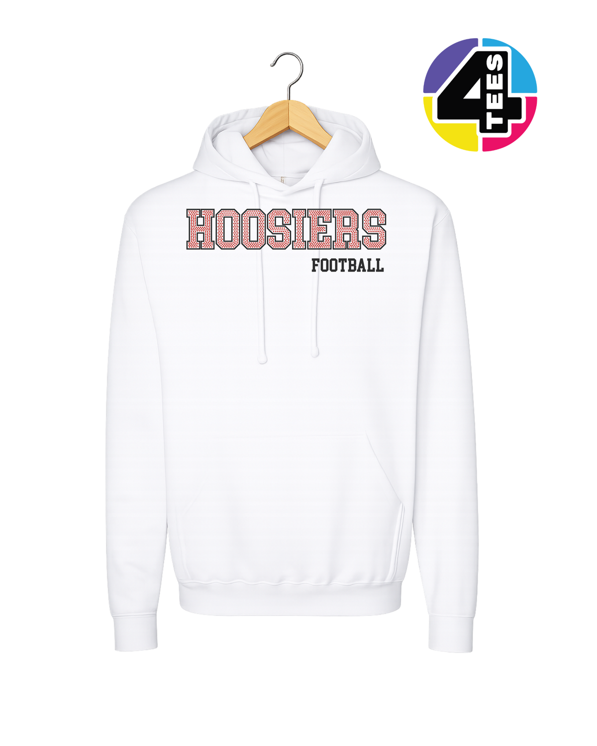 Hoosiers Spangle Football Hoodie