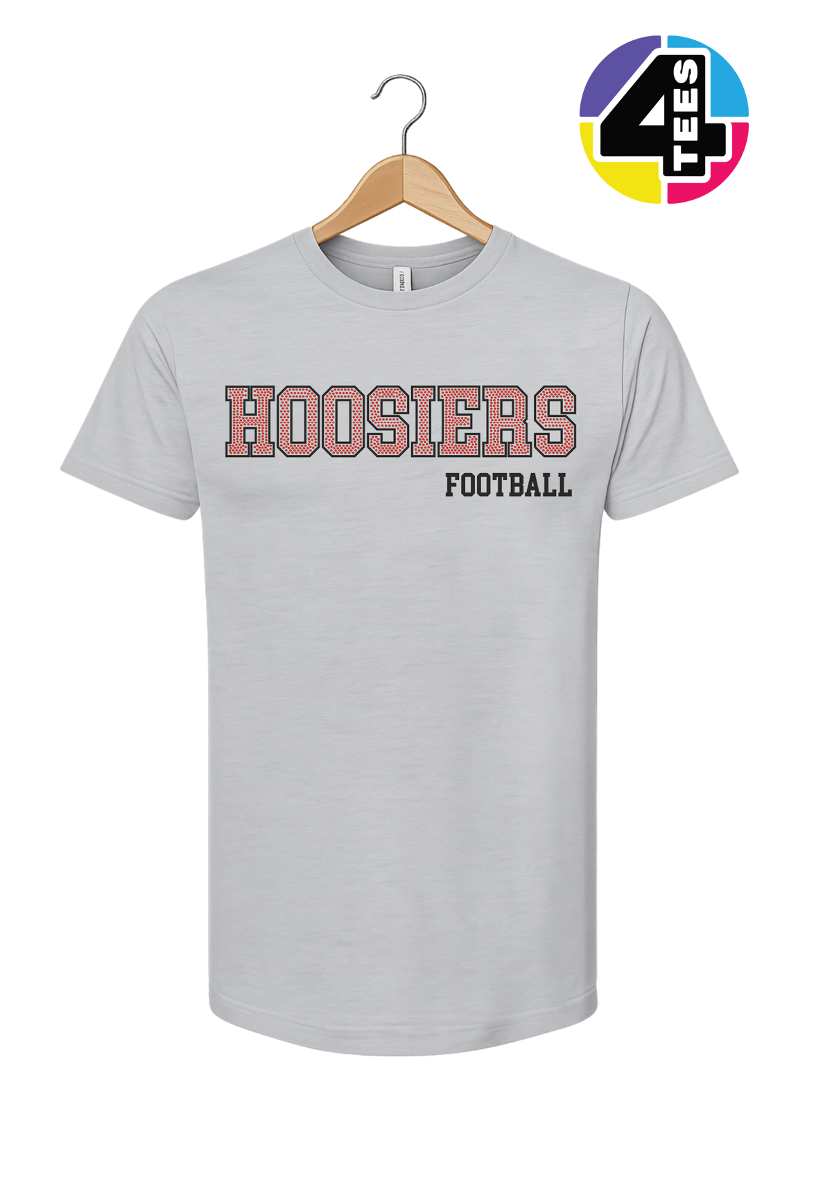 Hoosiers Spangle Football Tee