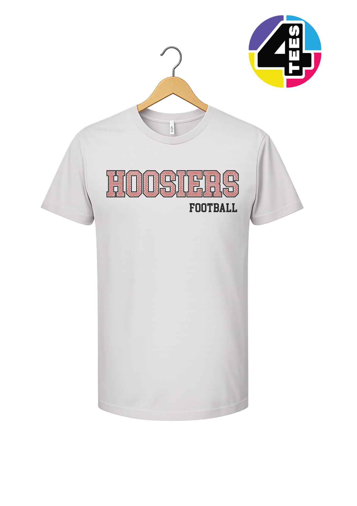 Hoosiers Spangle Football Tee