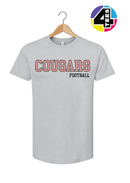 Cougars Spangle Football Tee